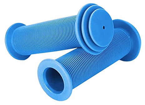 Dalettu Fahrradgriffe Kinder, Rutschfester Weichem Gummi Lenkergriffe Blau, Fahrrad Griffe, fahrradgriffe ergonomisch mit Höchster Sicherheit Prallschutz, für Roller, Kinderfahrrad, Dreirad, Faltrad