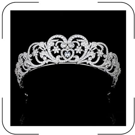Luxus Prinzessin Diana Tiara Zirkonia Hochzeit Krone für Braut Festzug Abschlussball Kostüm Quitte Königin Stirnband Braut Haarschmuck Kristall Diamanten Kopfschmuck für Frauen