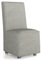 COSTWAY Mobile Accent Chair, Linen Fabric Upholstered Comfy Tub Seat Single Sofa Chair with 4 Universal Wheels, Armless Leisure Reading Lounge Chair for Living Room Bedroom (Grey, without Storage)