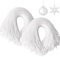 JUNEBRUSHS Halloween-Ornament-Haken, Ornament-Kleiderbügel mit Schnappschnur, für Weihnachtsbaum, Urlaub, Party, hängende Dekorationen, Seile, einfach und schnell verschließbar, Weiß, 600 Stück