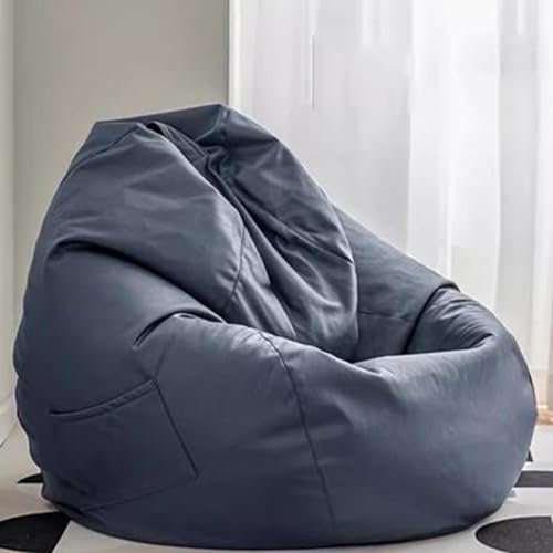 NIBHZ Sitzsackbezug (kein Füllmaterial), Stofftier-Aufbewahrung, Sitzsackbezug für Haustiere, Hunde/Katzen, Lazy Beds. Waschbar, Ultraweich, Zum Ordnen,blue-100X110cm