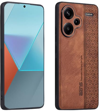 XINYEXIN Coque pour Xiaomi Redmi Note 13 Pro Plus 5G (Pro+ 5G), Étui de Protection en Cuir Ultra Fin Antidérapant et Antichoc Housse Téléphone Portable de Style Rétro - Brun