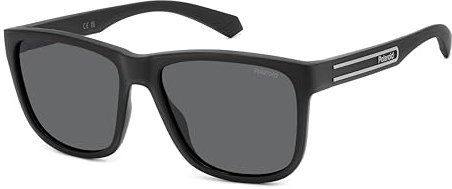 POLAROID Herren PLD 2155/S Sonnenbrille, Mattes Schwarz, 57