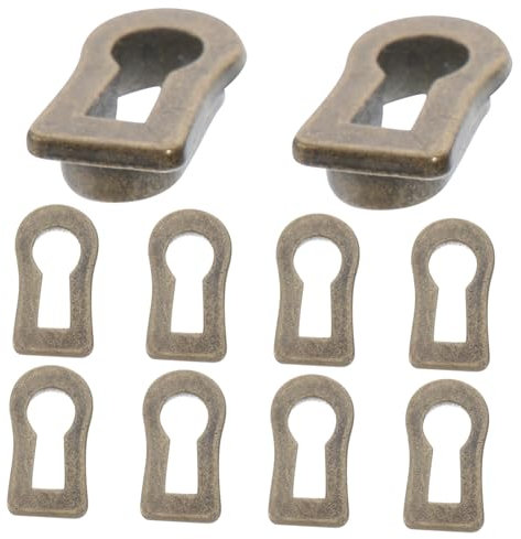 Gadpiparty Lot De 10 Inserts Robustes En Trou De Serrure Aspect Antique Pour Portes De Commode Faciles À Installer