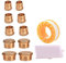 SVOCK Tappo in Ottone per Tubi Esagonali - Set 10 Pezzi 1/8 1/4 3/8 1/2 3/4 Maschio con Guarnizione - Scatola Portaoggetti Inclusa