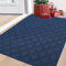 BEQHAUSE Doormat Indoor Dirt Trapper Door Mats Non-Slip, Low-Profile Indoor Mats, Resist Dirt Floor Mat Washable Entrance Mat for Front Back Door, Entryway, Hallway, 80x120cm, Blue
