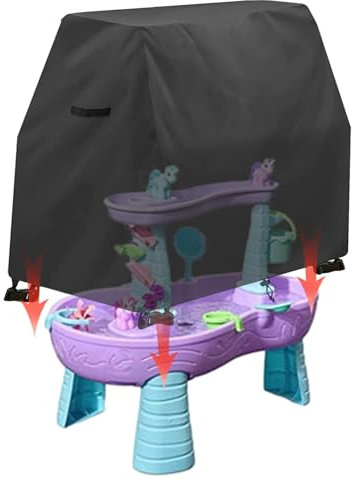 Lesunbak Step 2 Water Table | Waterproof And Dustproof Game Table, Rain Showers Water Play Table, For Children's Water Toys And Outdoor Water Play