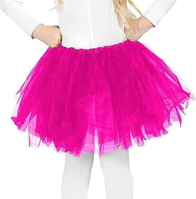 Tutu da Bambina in Tulle Feste Danza Gonna da Festa per Bambine (cod. 716) (IT, età, Taglia Unica, Regular, 1, Fucsia)