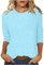 Your Clothing Plus Size Tops Women's Cotton BlousesWomens White TshirtCrew Neck Long SleevePurple TopsWork TunicsUK