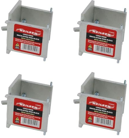 4 Pack Long Sided Dori Block Bricklaying Clamp with Lock Bolt for Use with 40MM | 50MM Profile Pole - CT5594