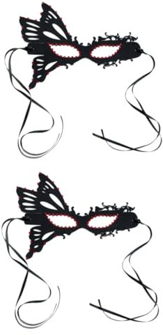 BESTYASH 2st Schmetterlingsmaske Schwarze Augenmaske Masken-cosplay Maskenball Maske Karnevalsmaske Frauen-maskerade-maske Augenmaske Halloween Partymaske Frauen Halloween-maske Party-maske