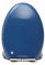 Brigtviee Tavoletta Copri WC Colorata,Sedile WC colorato Chiusura Lenta,Sedile WC Sedile WC a Forma di V, Materiale PP,Fissaggio Superiore, 44-47cm * 36cm,Sapphire Blue