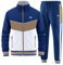ANOTWENER Herren Trainingsanzüge Sets lässig lange Ärmel voller Reißverschluss Jacke und Jogginghose Jogginganzug Sport Outfits JW-7153-3XL