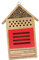 FONDOTIN Garten Biene Attraktion für für Hause Solitary Bee Hotel Insekten Unterschlupf Handgemachte Holz