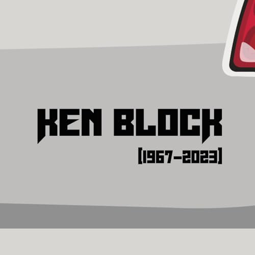 Stickerfreaks Aufkleber - Ken Block Rip Rally Sport - Sticker, Folienaukleber für Auto, Motorrad, Fahrrad, Laptop, LKW (10x3cm | Weiß)