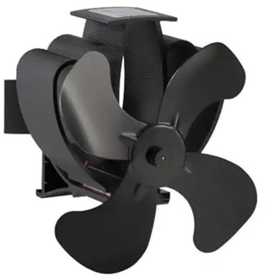 MZZYG Fireplace Stove Fans TOP Fireplace Fan Stove Fan 4Blades Heat Powered Stove Fans For Wood Log Burner Fireplace Magnetic Smoke Pipe Fireplace Fan