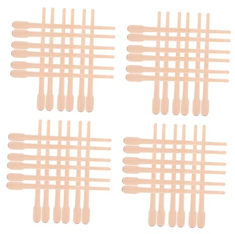TOVINANNA 1000piezas Palitos Depilatorios De Madera Espátula De Cera Depilación Para Manos Pies y Cejas