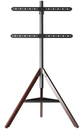 Tv Stand Modern Tripod TV Stand For 32 To 75 Inch Screen, Height Adjustable And Swievel TV Stand Corner TV Floor Stand With Wooden Tray Tv Stand For Home