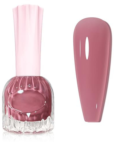 Dark Pink Nail Polish - Pink Nail Varnish Quick Dry - 60 Seconds nail polish No UV Bake - Long Lasting Nail Polish - Air Drying Summer Nail polish for Women DIY Nail Art at Home