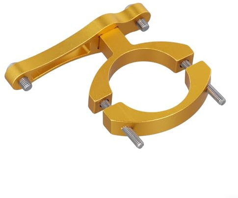Sturdy and Reliable Aluminum Alloy Bottle Cage Adapter for Mountain Bikes (Gold)