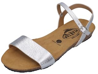 PLAKTON Damen Sandalen FRAN AMBO 405725 plata, Größe:41 EU