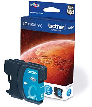 Brother Original Jumbo-Tintenpatrone LC-1100HYC cyan (für Brother DCP-6690CW, MFC-5890CN, MFC-5895CW, MFC-6490CW, MFC-6890CDW)
