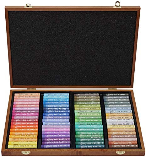 Mungyo Gallery Soft Oil Pastels Wood Box Set of 72 - Assorted Colors by Mungyo Gallery