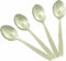 Chef Aid Dessert Spoons, Set of 4 Stainless Steel Dinner Table Dessert Spoons, Also Ideal for Picnics and Parties, Stainless Steel with Rounded Edges, Dishwasher Safe