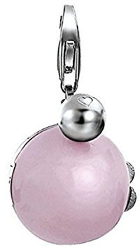 Esprit ESCH91188A000 Damen Charms Kugel & Schlüssel key ball Sterling-Silber 925 Rosa Glasstein