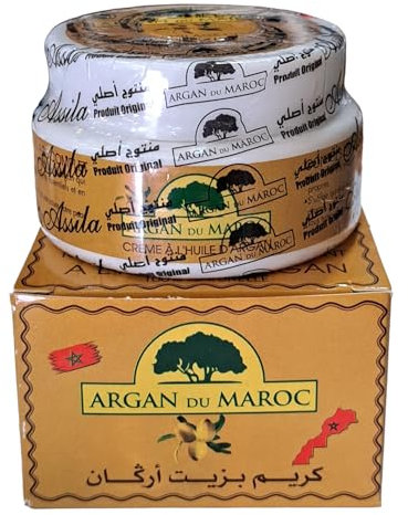 ARGAN OIL CREAM MOROCCAN NATURAL ANTI AGE ANTIOXIDANT VITAMIN E REPLENISHING (1 Pot (100g))