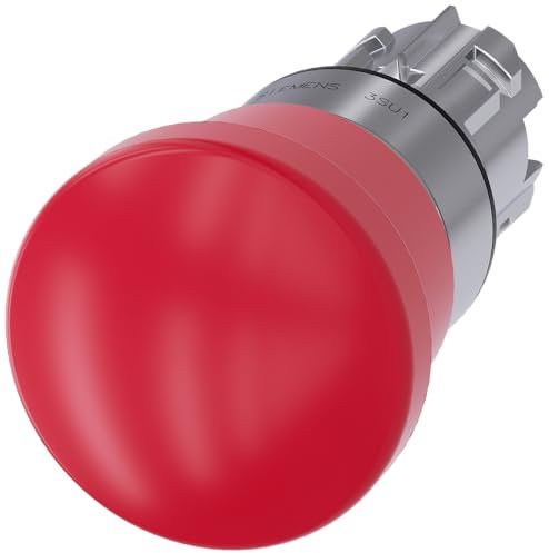 Siemens Sirius ATC Push Button Mushroom Paro emeg. Metalico/A Bright Red 40 mm