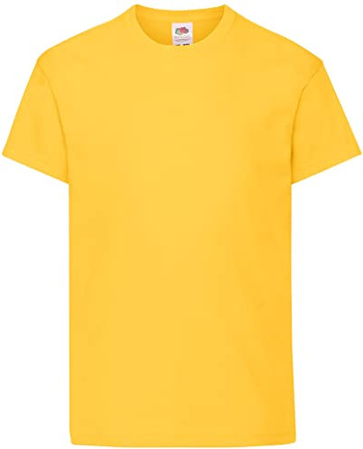 Fruit of the Loom Kids Original T Shirt - 21 Colours / Age 3-15 - Sunflower - 78