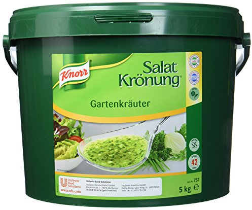 Knorr Salatkrönung Gartenkräuter (Salatdressing einfach zuzubereiten, für flexibel einsetzbares Dressing) 1er Pack (1 x 5 kg)