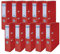 DONAU Master Ordner Breit 10er Pack FSC/DIN A4 / 7,5 cm / 10 Stück/Rot/Kunststoffbezug PP/Carton Papier Schlitzordner Büroordner Aktenordner Ringordner/Grünen Punkt
