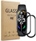 AOKUMA Xiaomi Band 7/Xiaomi Smart band 7 Protector de pantalla [vidrio no templado], película protectora de borde curvo 3D premium, cubierta de pantalla completa de borde a borde(borde negro)