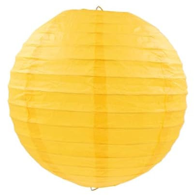 4-6-8-10-12-14-16 Zoll Runde chinesische Papierlaterne Weihnachten Weihnachten Halloween Hochzeit Dekorative hängende weiße Papierlampen Lampion-Gelb, 10 Zoll 25 cm