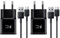 2Pack USB Caricatore per Samsung A52,A52S,A53,A33,S21,S20 FE,S10, S9,S8 Plus,Z Flip3,Z Fold3,M53 5G,e altri smartphone Android, Caricabatterie AFC Sostituzione Originale con Cavo Tipo-c 150cm - Nero