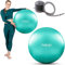 Neosport Ballon de Gymnastique Ergonomique – Balle d'exercice antidérapante – Système Anti-éclatement – pour Exercices de rééducation, pour Femmes Enceintes, comme Remplacement de Chaise – 65 cm –