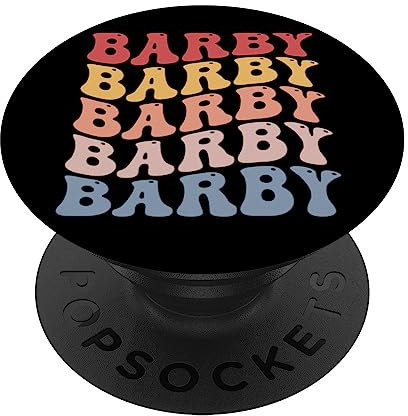Barby Stadt Groovy Retro PopSockets mit austauschbarem PopGrip