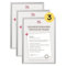 walther design Bilderrahmen silber 21 x 29,7 cm (DIN A4) Aluminium Dokumentenrahmen 3er Pack, Chair Alurahmen AJ130S3
