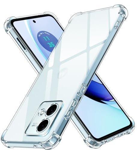 ivoler Funda para Motorola Moto G84 5G, Carcasa Protectora Antigolpes Transparente con Cojín Esquina Parachoques, Suave TPU Silicona Caso Delgada Anti-Choques Case