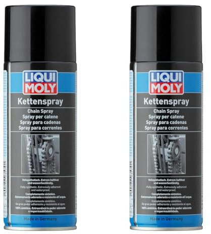 LIQUI MOLY Kettenspray | 400 ml | Haftschmierstoff ohne Kupfer | Art.-Nr.: 3579 (Packung mit 2)