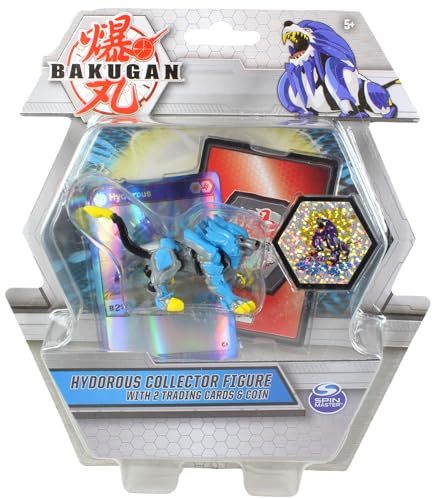 Bakugan Sammelfiguren mit 2 Sammelkarten & Sammlermünze - (Hydorous Dark Blue)