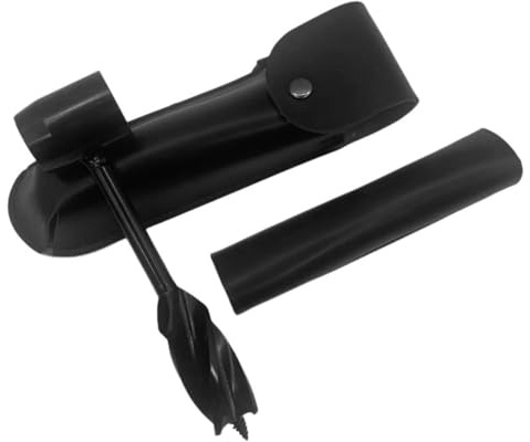 Bushcraft Hand Auger Wrench Survival Settlers Tool Manual Equipment Scotch Eye Wood Drill Nail and Hand Hole Punch for Camping, Bushcraft and Outdoor