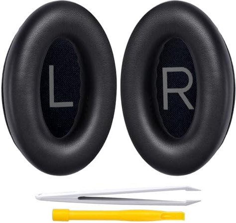 YOCOWOCO Ersatz Ohrpolster für Bose QuietComfort 45 (QC45)/ Quiet Comfort(QC SE)/New QuietComfort Wireless Over-Ear-Kopfhörern, Ersatzpolster mit weicherem Leder und dickerem Gedächtnisschaum