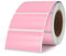YIKIADA 500 Stück Etiketten 25 × 50 mm Selbstklebend Beschriften Aufkleber Vinyl Wasserfest Ablösbar Klebeetiketten Rolle für Marmeladengläser Rosa