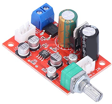 AD828 Vorverstärkerplatine mit Einzelstromversorgung, SMD-Technologie, Keine Trennung der Pole Erforderlich, Lautstärkepotentiometer für Subwoofer-Verstärker