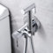 IMEX - Grifo Bidet para WC Empotrado | Ducha para Water con Agua Fria y Caliente | Ducha Higiénica para Inodoro con Rociador Bidet | Griferia Sustituto de Bidet | Serie Line | Color Cromado