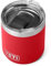 YETI Rambler Lowball, Vacuum Insulated Stainless Steel Stackable Lowball with MagSlider Lid, Rescue Red, 10 oz (296 ml)