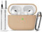 Inesore Compatible with Airpods Pro 2nd/1st Case Cover,Silicone Protective Case for Apple Airpods Pro 2nd/1st Generation Charging Case with Keychain and Cleaner Pen,for Women Men(Light Brown)